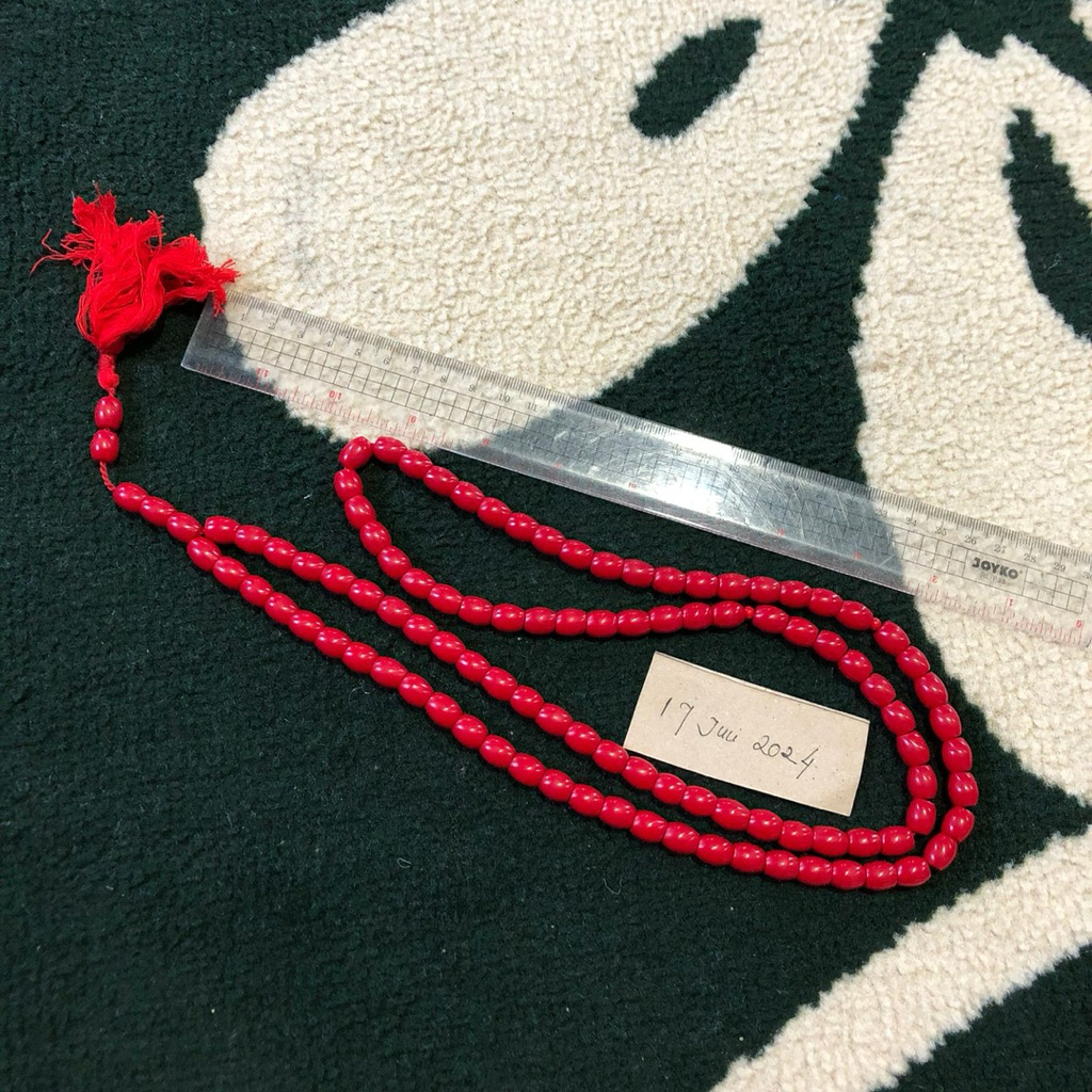 Tasbih Batu Marjan Asli oleh oleh Haji jaman dahulu