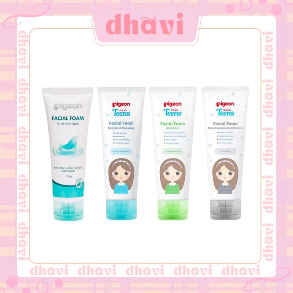 PIGEON Teens Facial Foam 40ml Sabun Muka Pembersih Wajah Anak Chamomile Khusus Remaja Original
