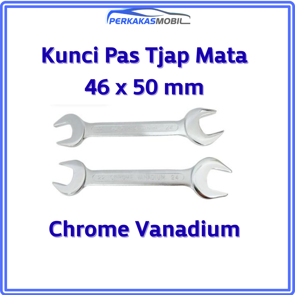 Kunci Pas Tjap Mata 46x50mm Standar Jerman Chrome Vanadium Cr-V