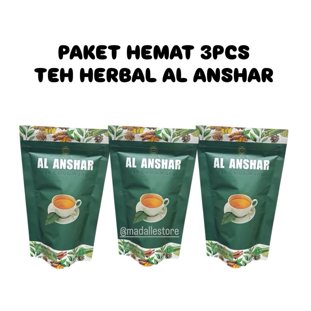 

Paket Hemat 3pcs Teh Herbal Al Anshara / Teh Rimpang JSR / Teh Detox