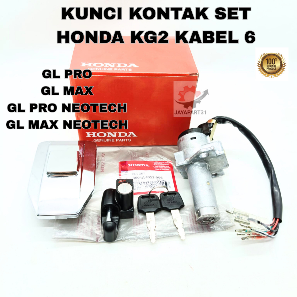 KUNCI KONTAK SET HONDA KG2 KABEL 6 ASLI ORIGINAL GL PRO, GL PRO NEOTECH, GL MAX