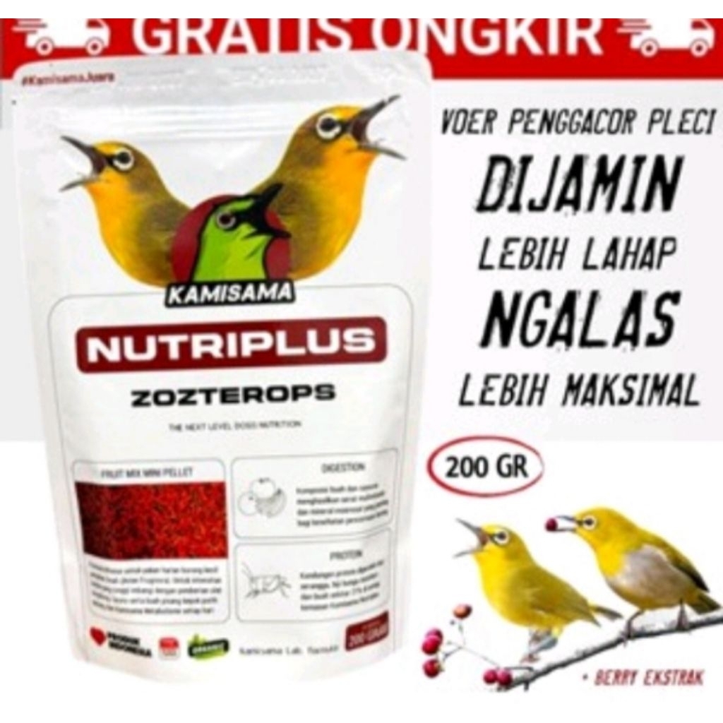 nutriplus kamisama Voer pleci Pur burung pemakan buah cucak ijo jalak opyor trucukan kapas tembak je
