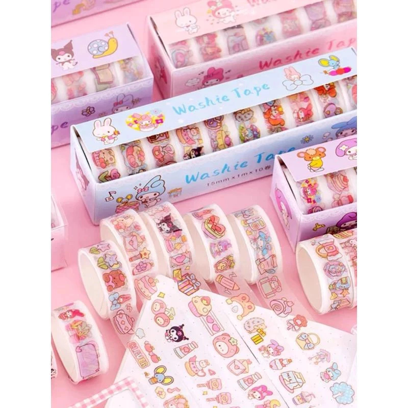 Washi Tape Sanrio Selotip Roll Sanrio Sticker Sanrio 10 Roll
