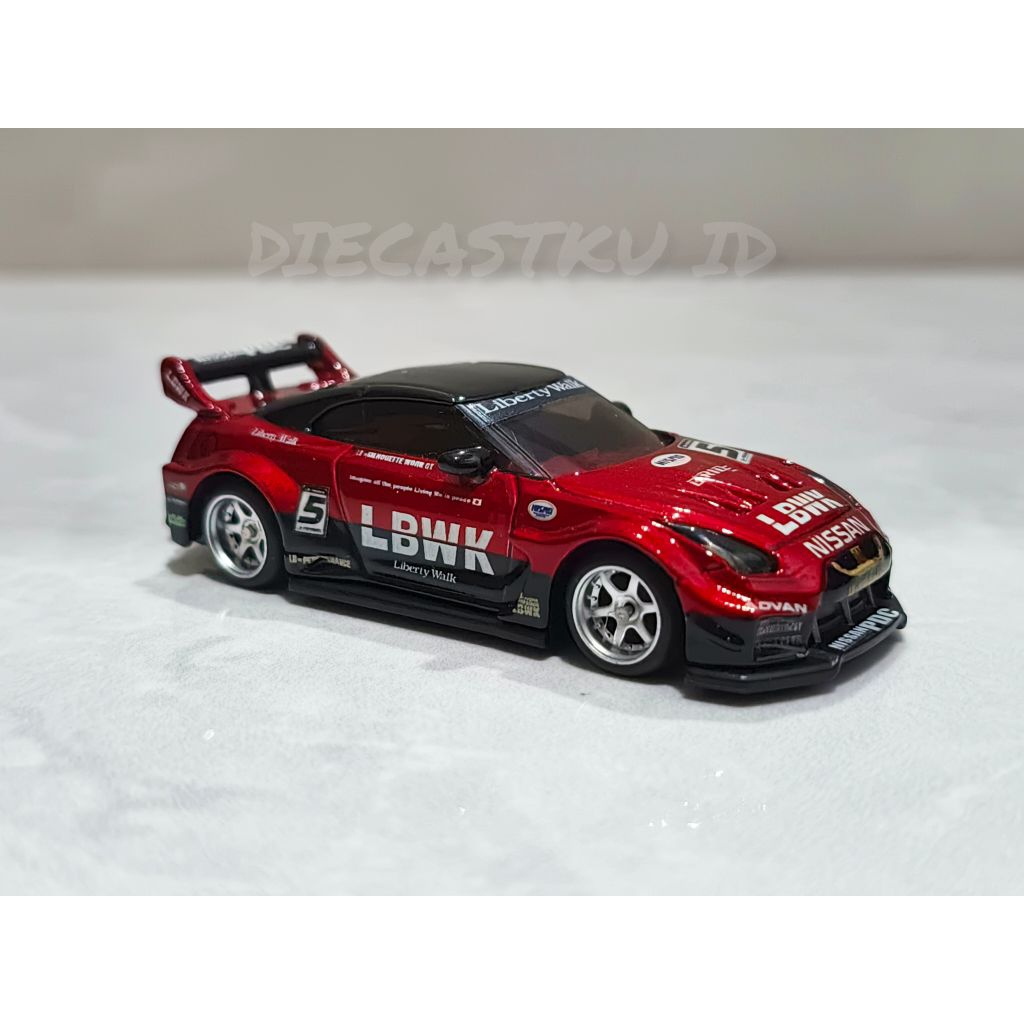 Hot Wheels Custom Nissan GT-R R35 LBWK Super Silhouette Red Loose