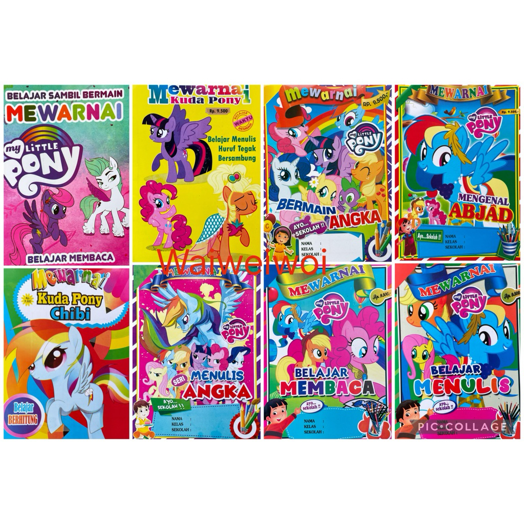 Buku Mewarnai Little pony Jumbo Rendom
