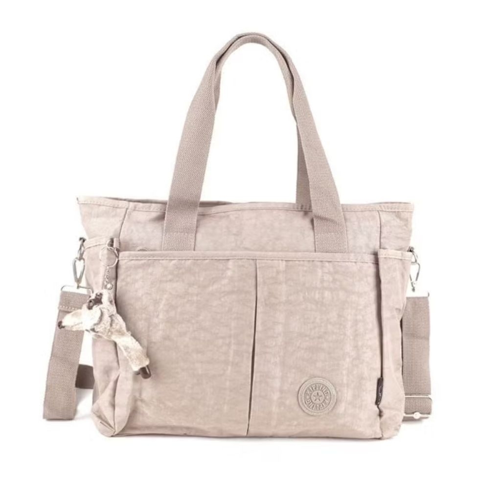 [PRELOVED] TOTE BAG CREAM KIPLING 3128 2 IN 1