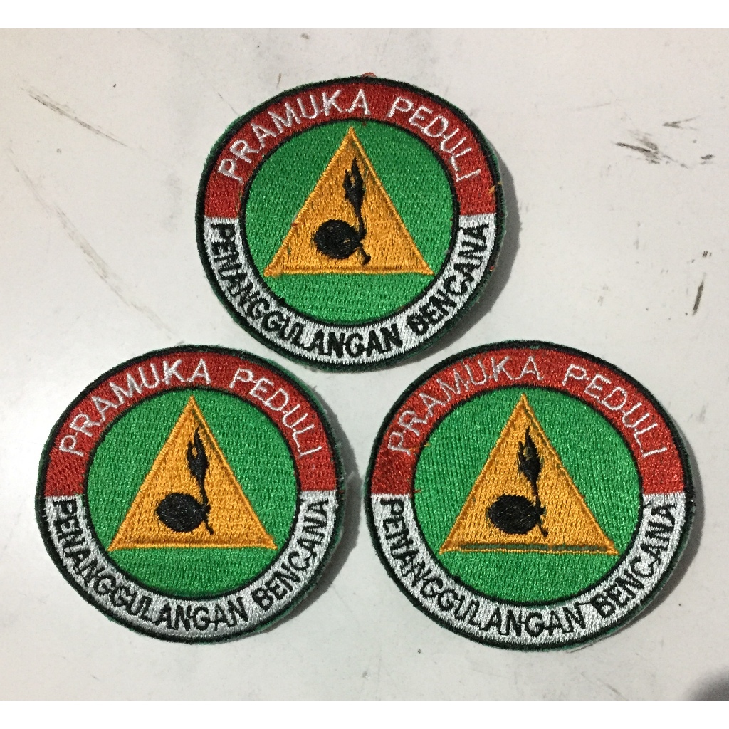 Badge Pramuka Peduli (full bordir)