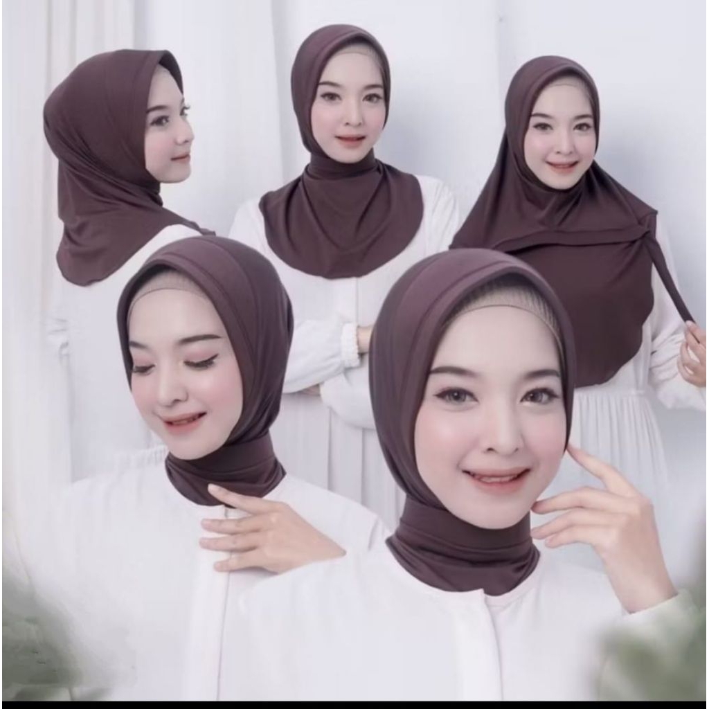 JILBAB DINAS POLWAN || HIJAB DINAS INSTAN JERSEY || KERUDUNG POLWAN TALI