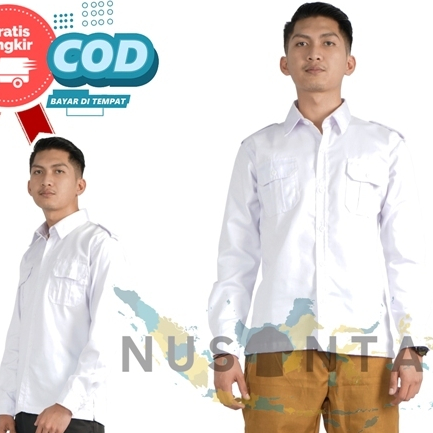 Pdh Putih Pria Kemeja Pdh Putih Pria Seragam Pemda Putih Pria Seragam Dinas Pns Terbaru Pria Seragam