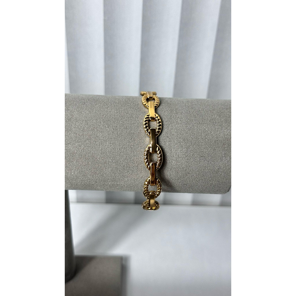 Bangle Rantai Titanium | Gelang wanita anti karat | Anti karat