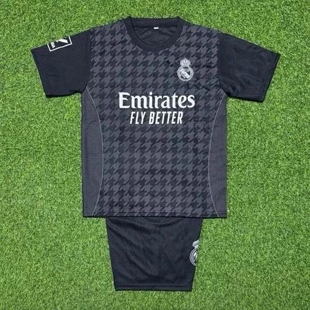 Jersey Real Madrid Anak Away Hitam 2025/2026 Hyget