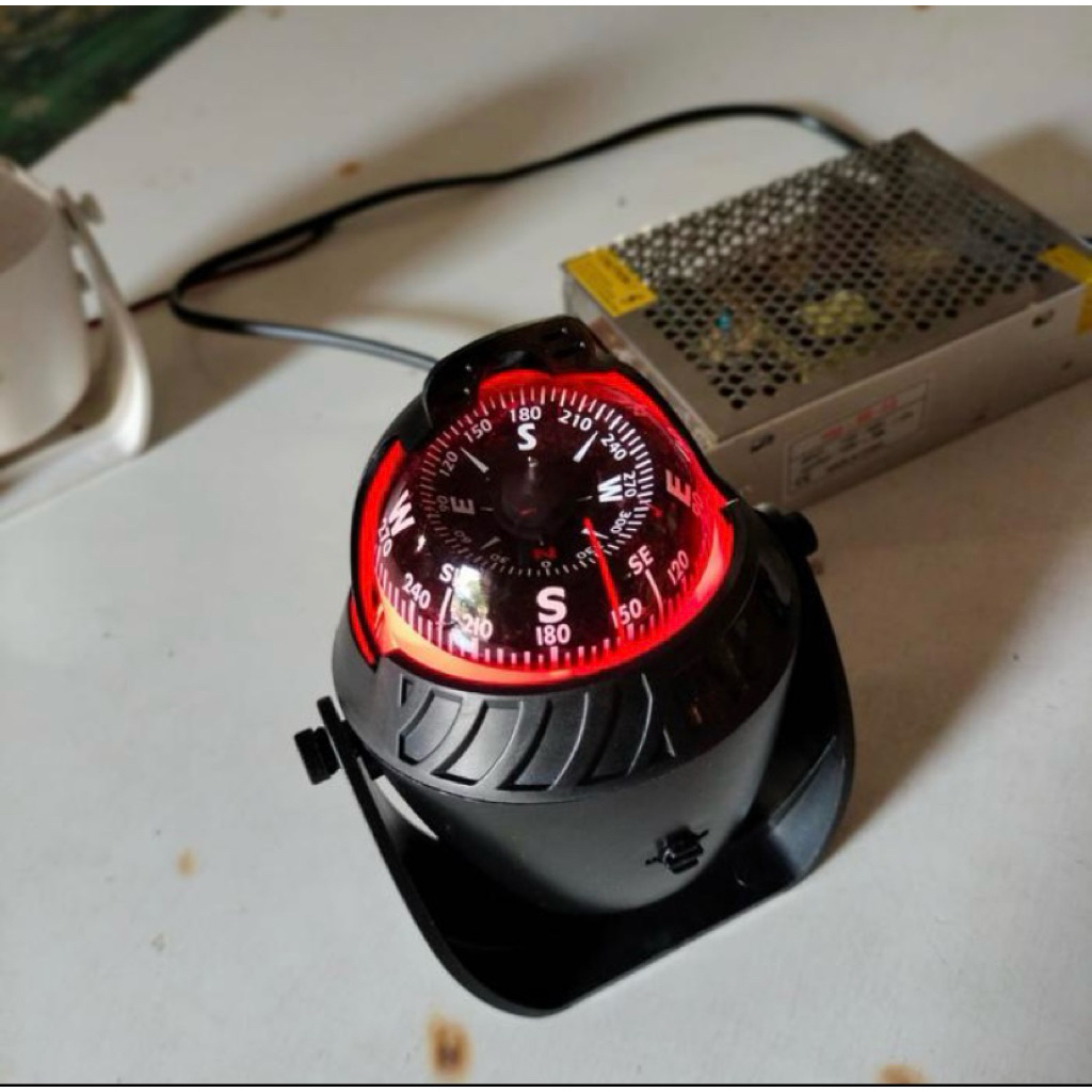 Kompas Kapal Kecil Kompas Nelayan Board Yatch Kompas Navigasi-putih