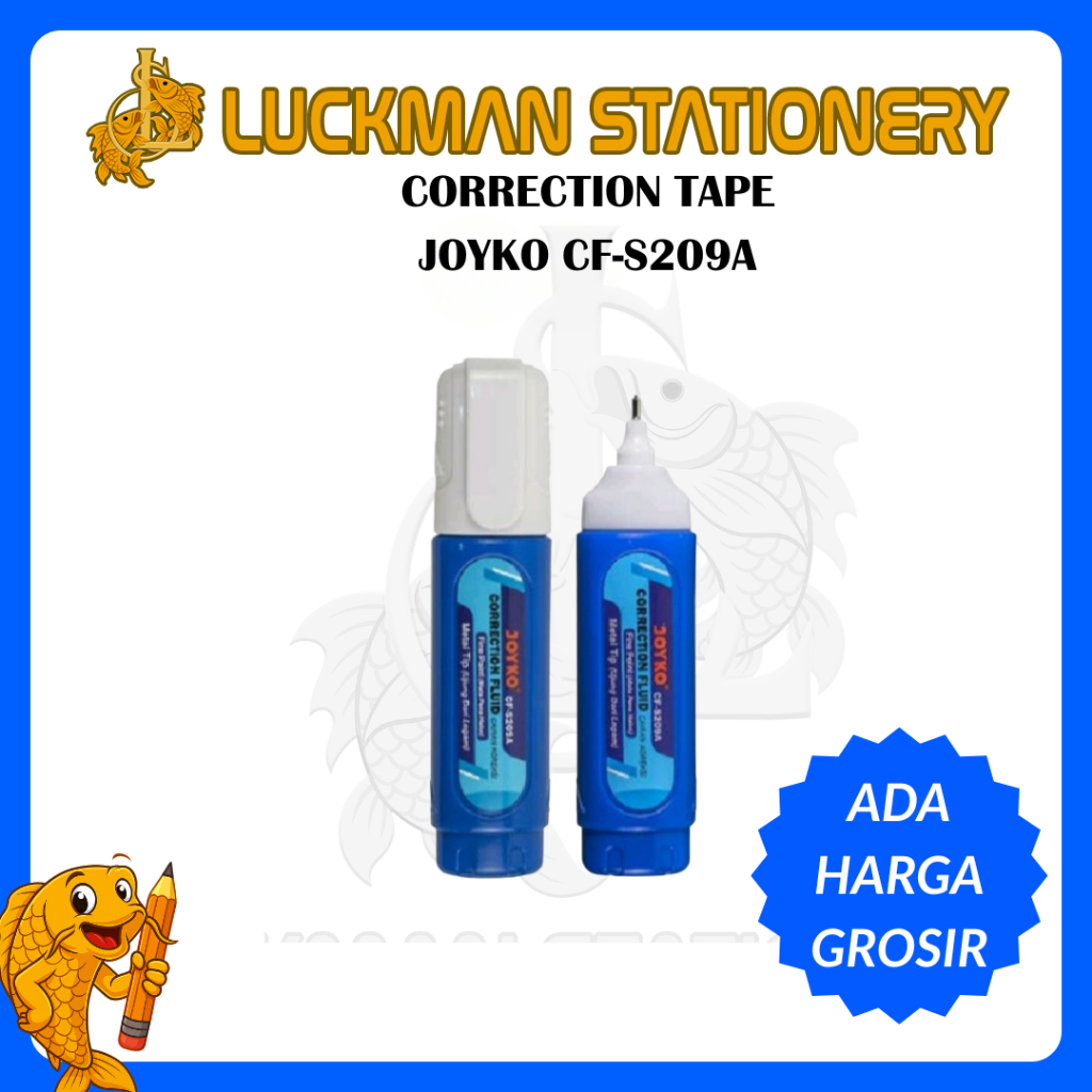 

LUCKMAN STATIONERY - TIPP EX CAIR/STIPO CAIR MODEL PEN(GEPENG) MERK JOYKO CF -S209A