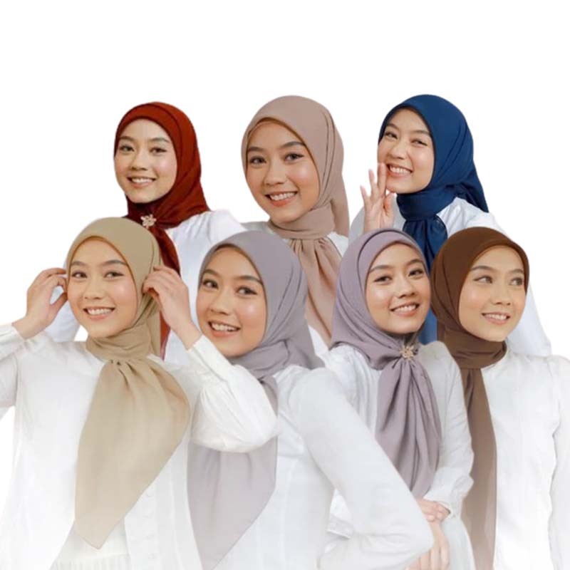 Zoya Kerudung Hijab Scarf Polos Segiempat Voal