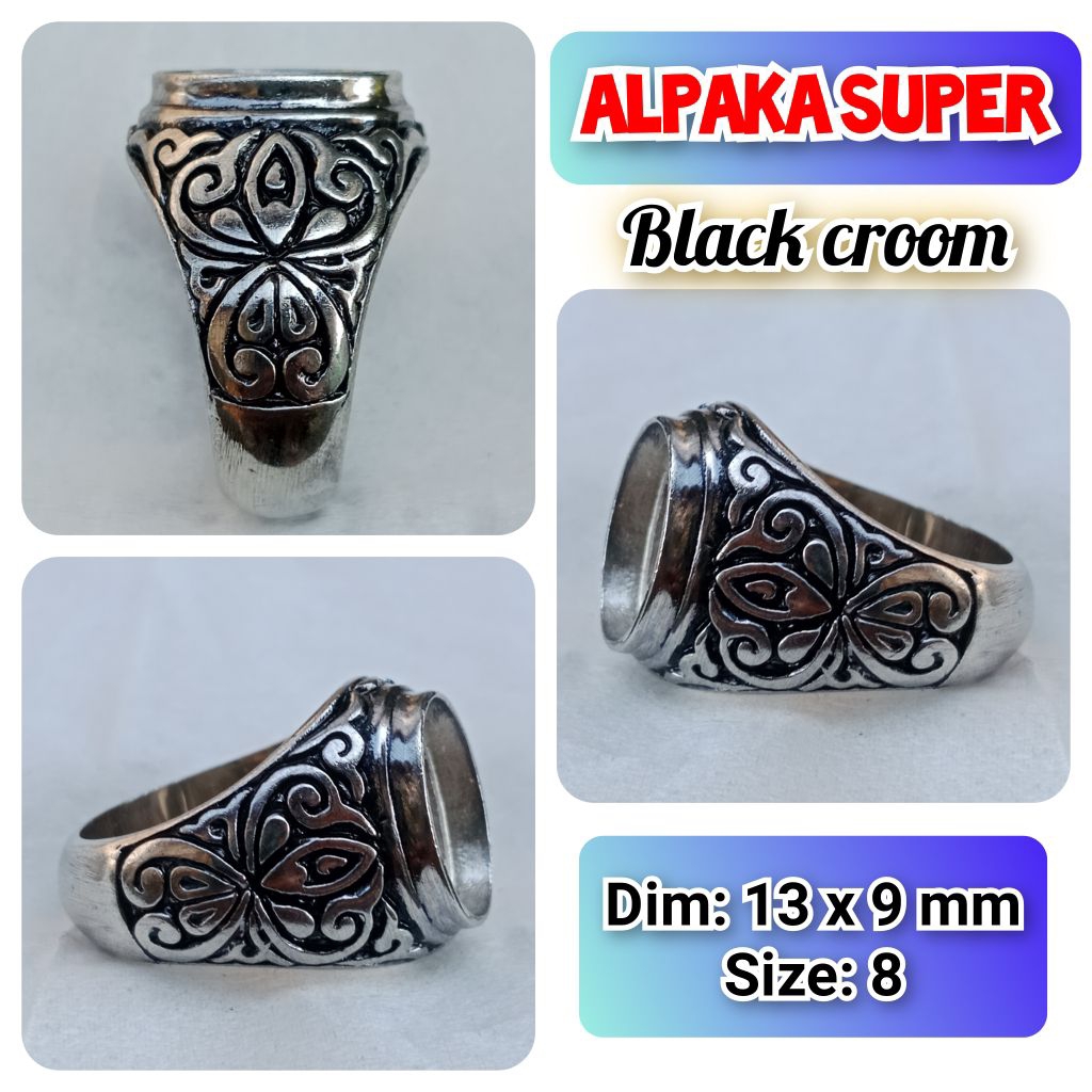 terbaru emban alpaka super ukir Bali original untuk batu akik Full.23