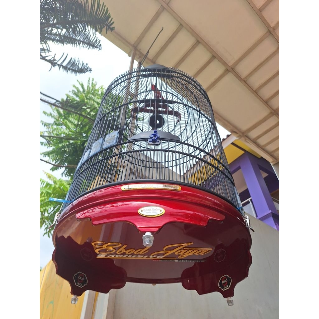 SANGKAR MURAI FULL PVC EBOD JAYA EXCLUSIVE AKRILIK TIMBUL BLACKMASTER