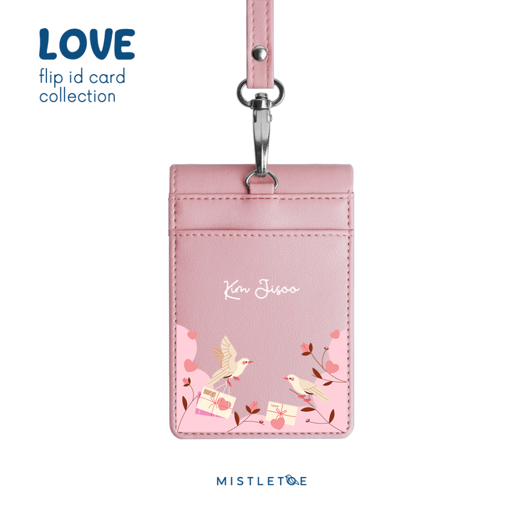 

Love Custom Flip ID Card Holder - Lanyard - Name Tag