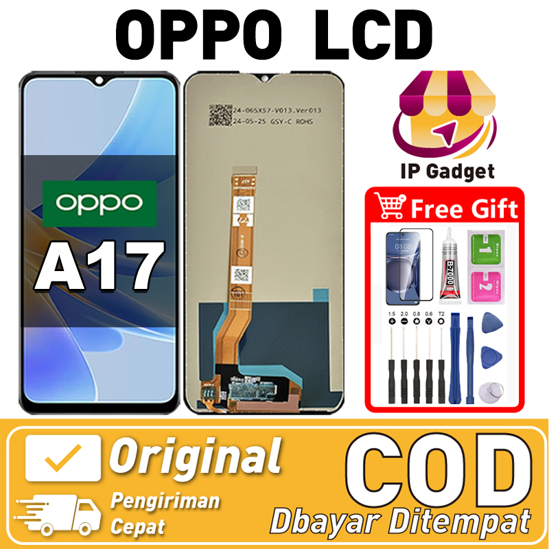 ORI FOR LCD OPPO A17 Fullset Original LCD HP OPPO A17 Asli Touchscreen Layar Sentuh HP COD