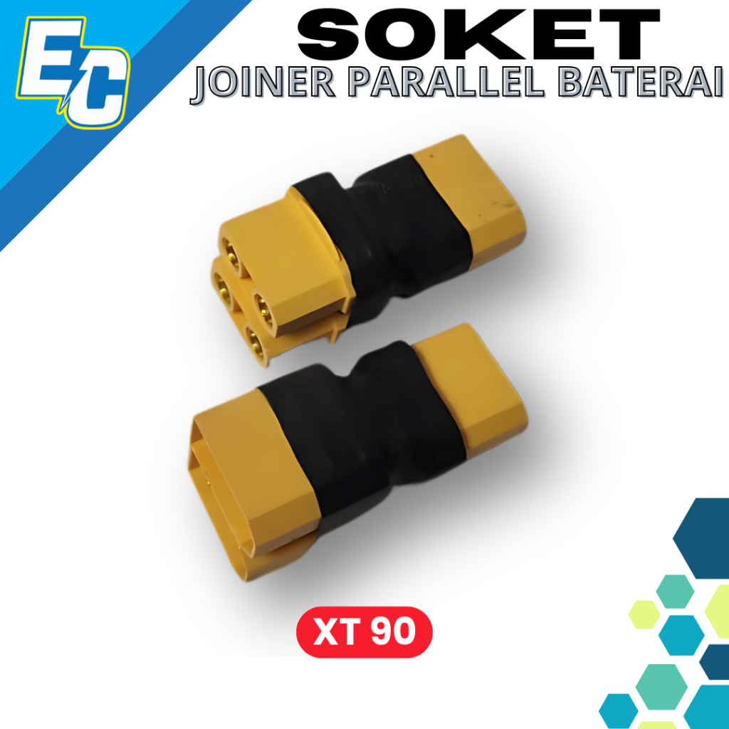 Joiner Parallel Baterai konektor Soket XT90