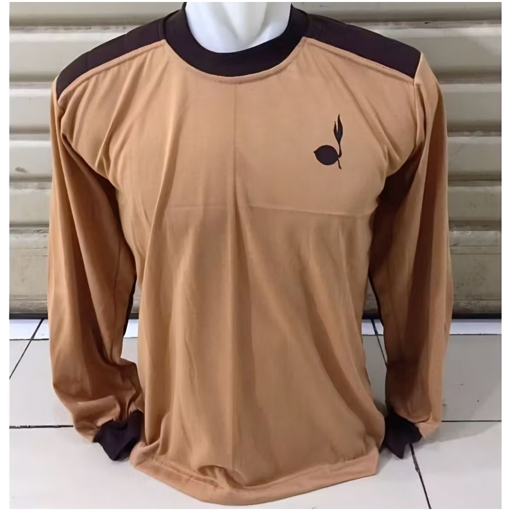 Kaos Pramuka lengan panjang | Kaos coklat pramuka lengan panjang