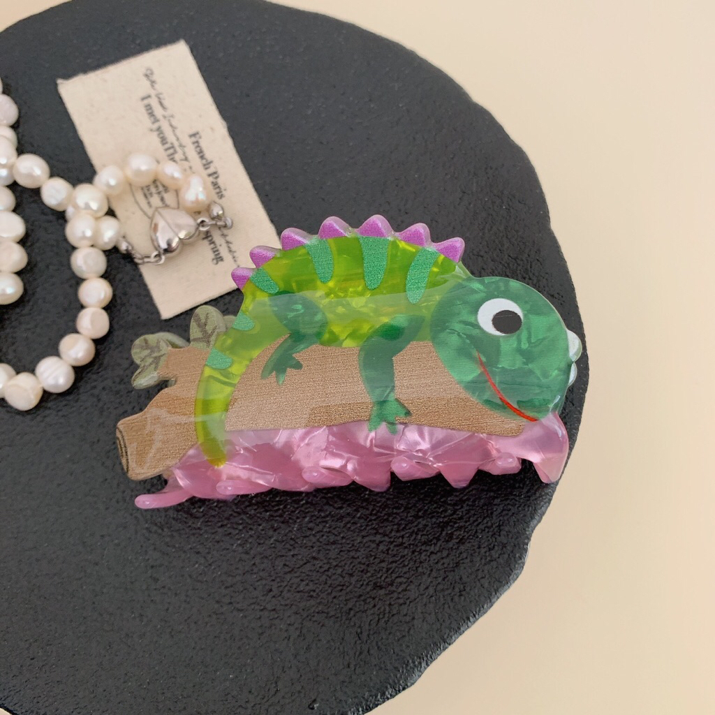 Cheonara - Premium Iguana Hair Claw Clips / Luxury Iguana Hair Claws / Korean Japanese Style Hair Cl