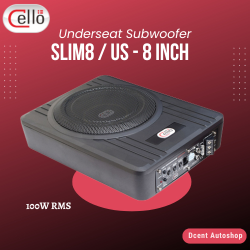 Subwoofer Underseat Kolong Mobil - Subwoofer SLIM 8 / US - 8 Inch Underseat Aktif Subwoofer Audio Mo