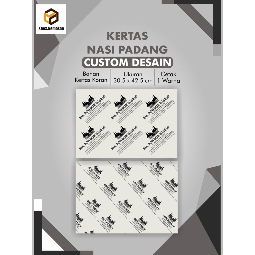 kertas nasi padang (CUSTOM)