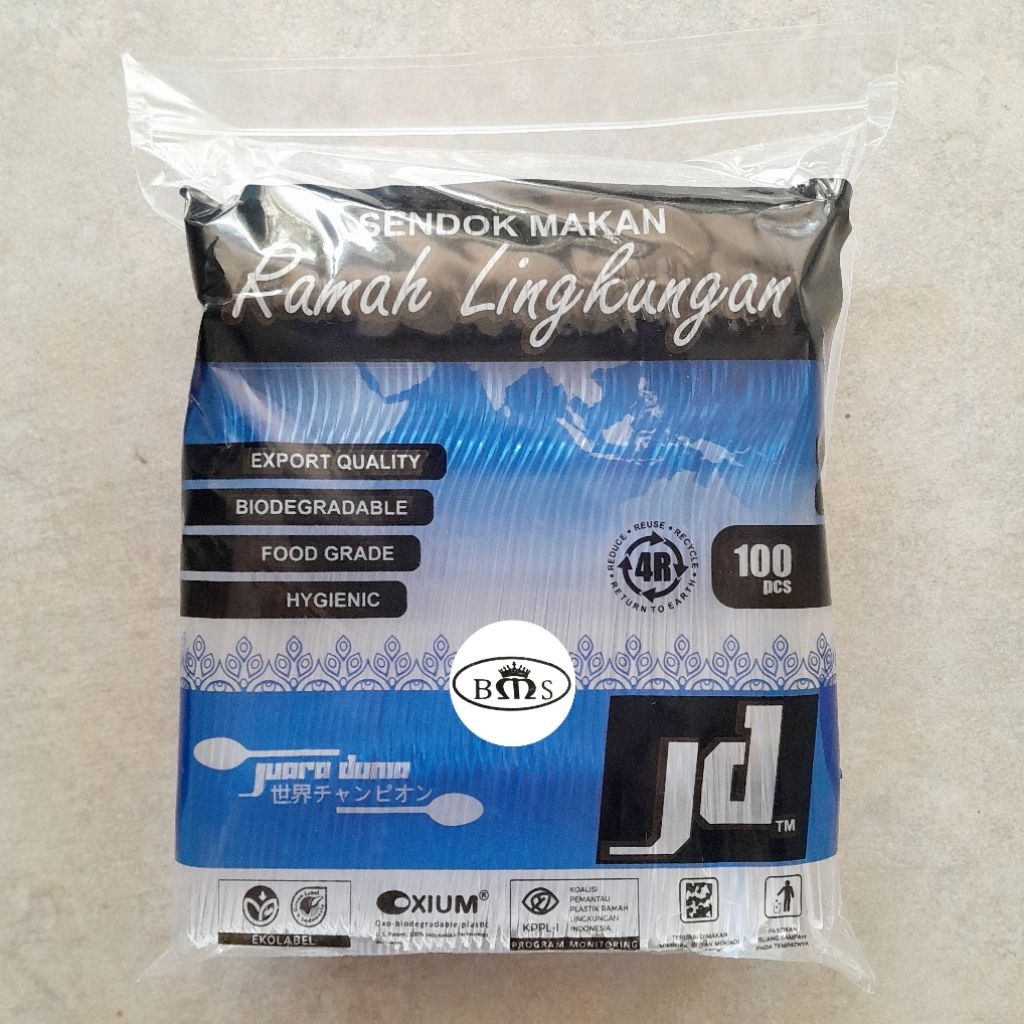 Sendok Makan Bening isi 100 pcs | Sendok Plastik Bening