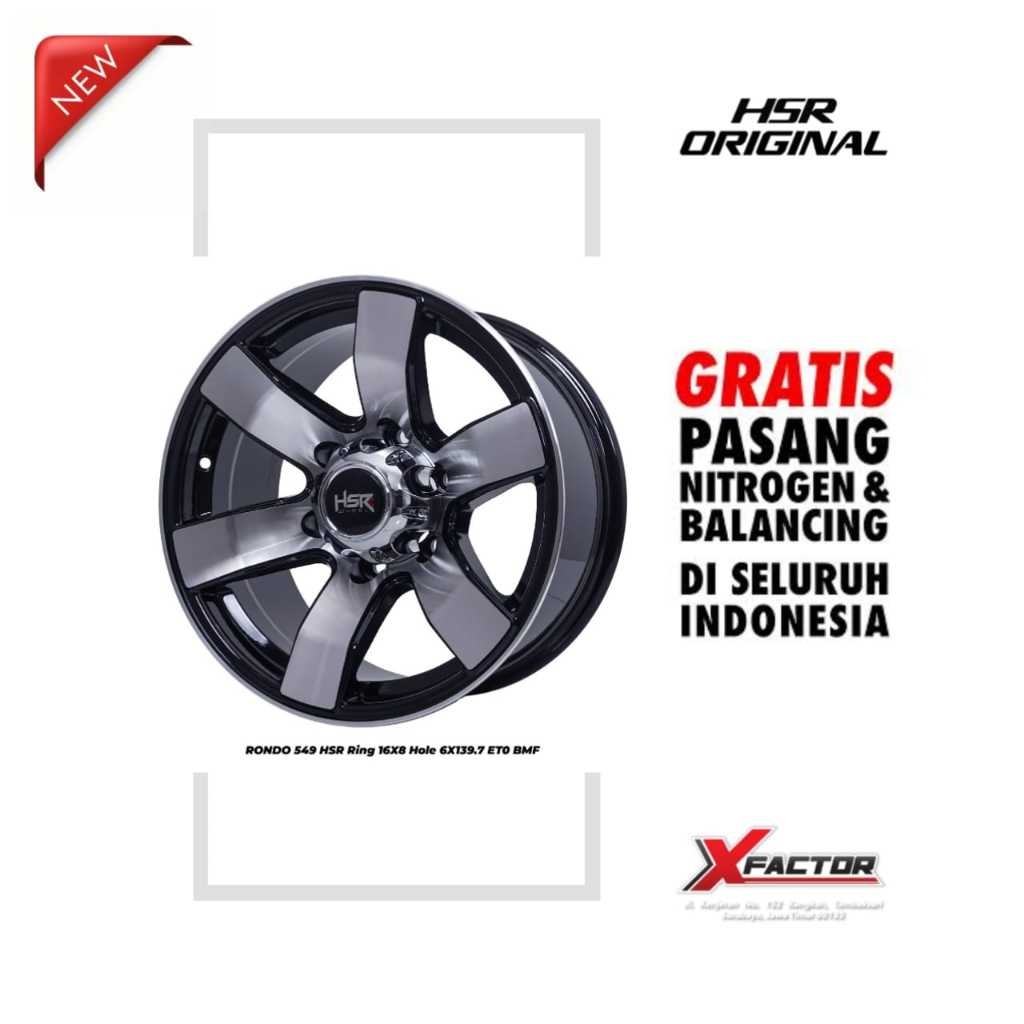 VELG MOBIL R16 HSR RONDO HSR R16X8 H 6X139,7 ET0 BMF