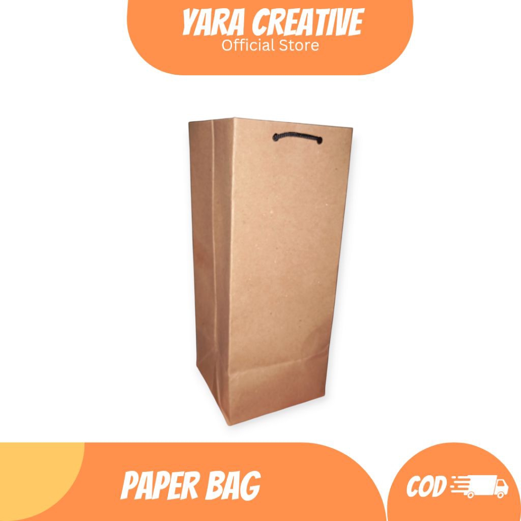 

PAPER BAG COKLAT POLOS UK 10X10X30