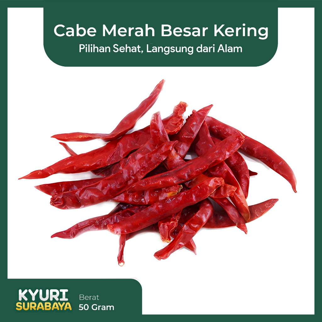 Cabai Merah Besar Kering 50 Gram