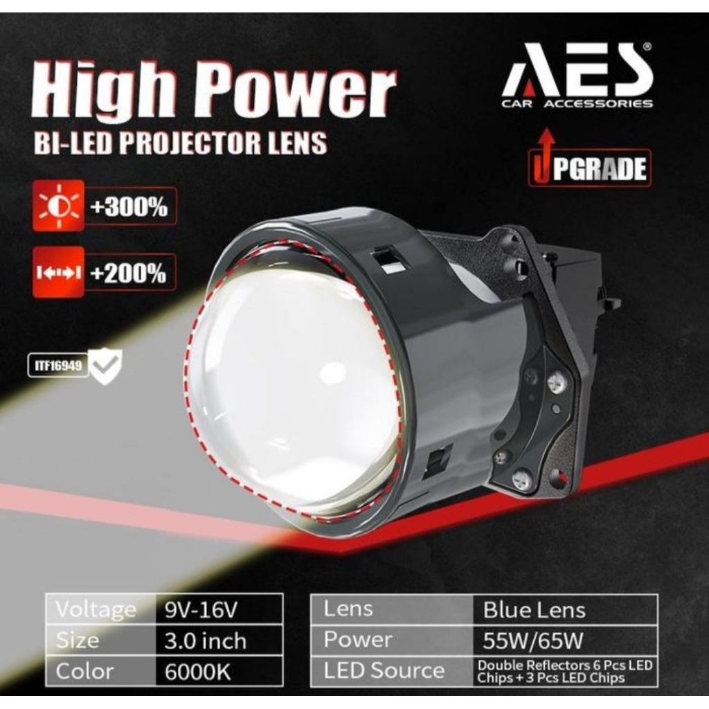 BILED AES F-002 – 3 INCH Sepasang