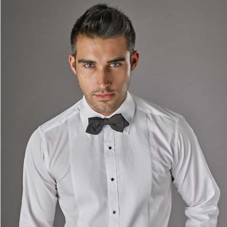 kemeja cowok | kemeja putih | Kemeja Putih Slim Fit Katun Premium Lengan Panjang Stellnie - KJM