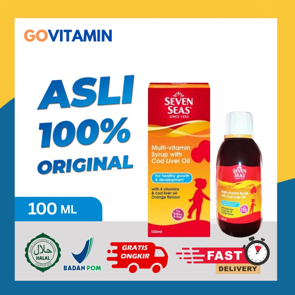 Seven Seas MultiVitamin Syrup With Cod Liver Oil 100ml
