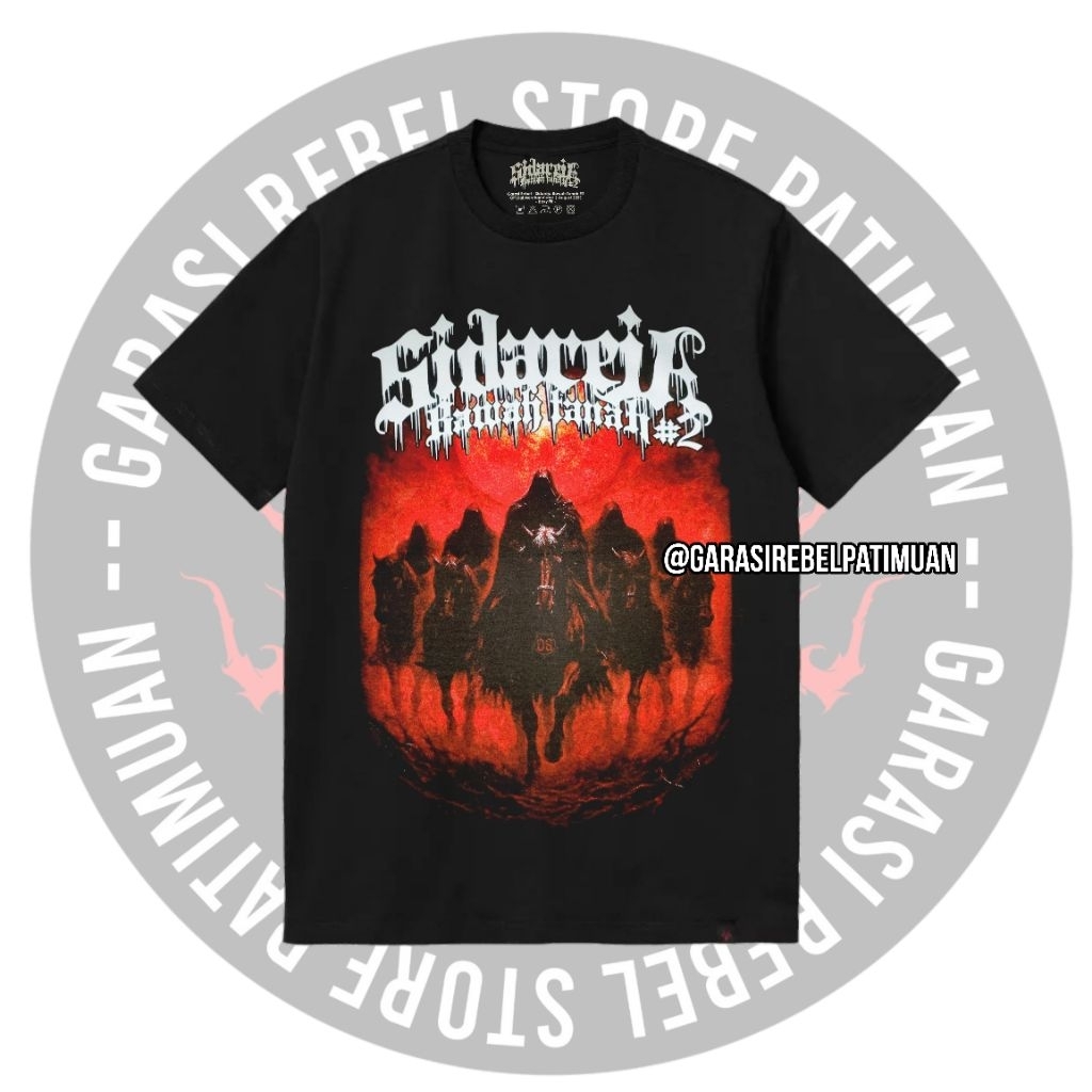 Tshirt sidareja bawah tanah 2 cilalacap kaos event metal  byones kaos pria kasual original brand Lim