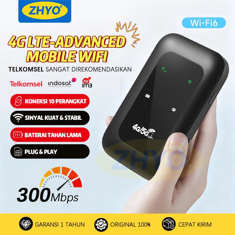 ZHYO Model baru Modem WIFI6 4G/5G Support All Operator SIM card 300 Mbps Modem 4G LTE Modem WIFI Tra