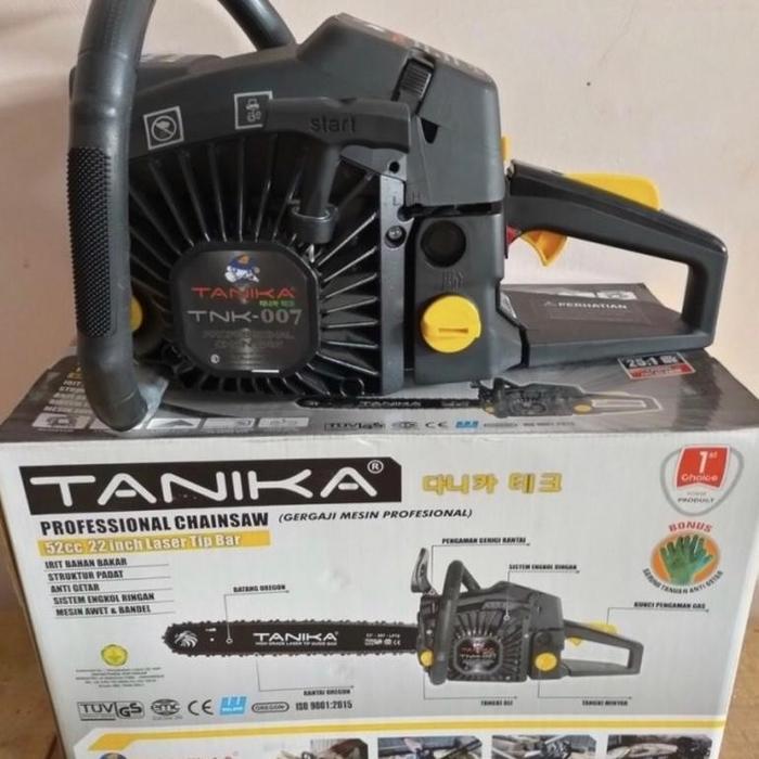 TANIKA Gergaji Mesin Chainsaw 007 PRO 22” Censo Alat Potong Kayu 22 INCH INCI SINSO SENSO SINGSO 2 T