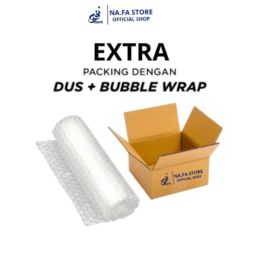 

Extra Packing Kardus + Bubble Wrap