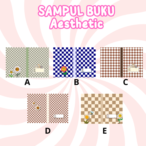 sampul buku custom-sampul buku aesthetic-sampul buku kotak-kotak