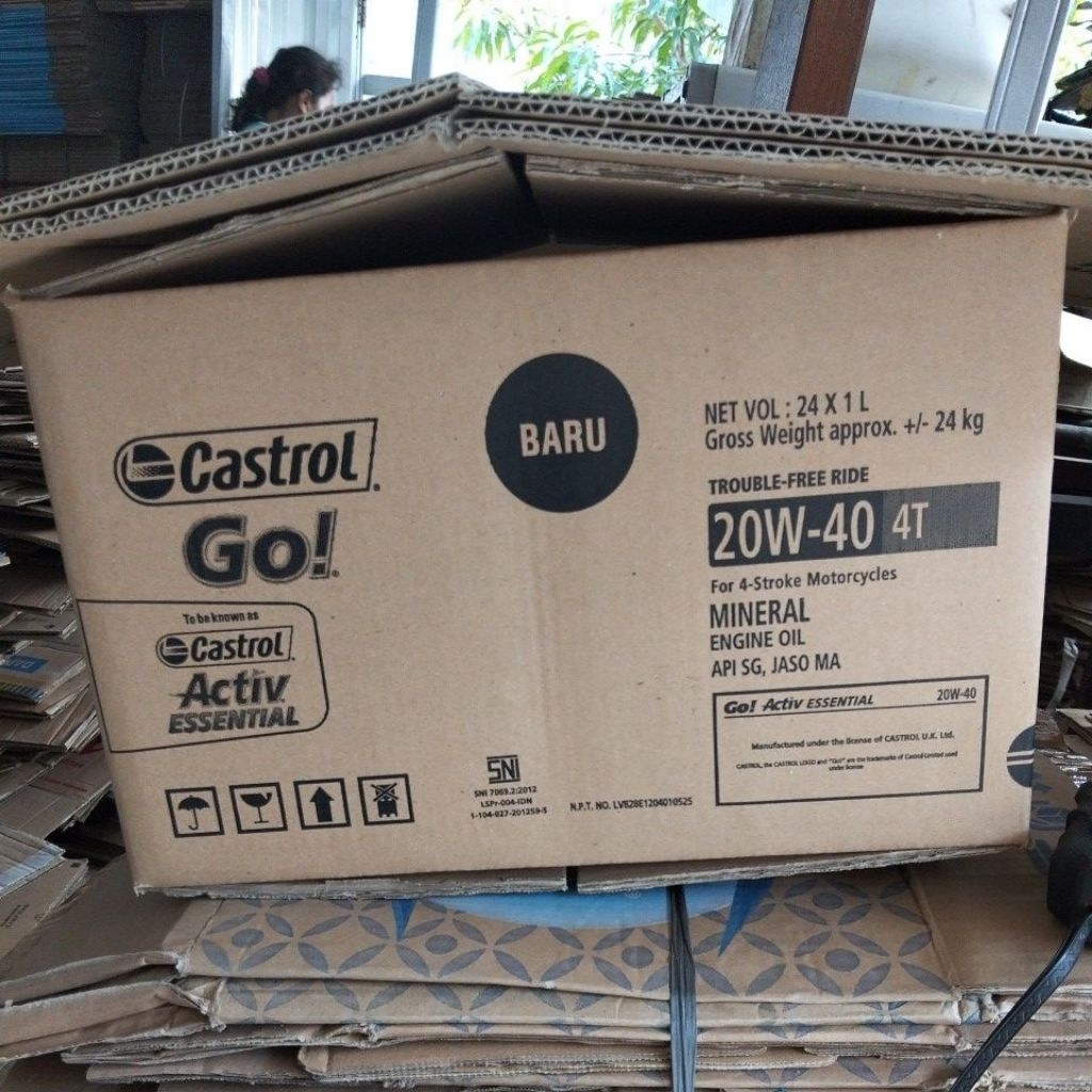 

Kardus baru 2ply Cast-40x39.5x25