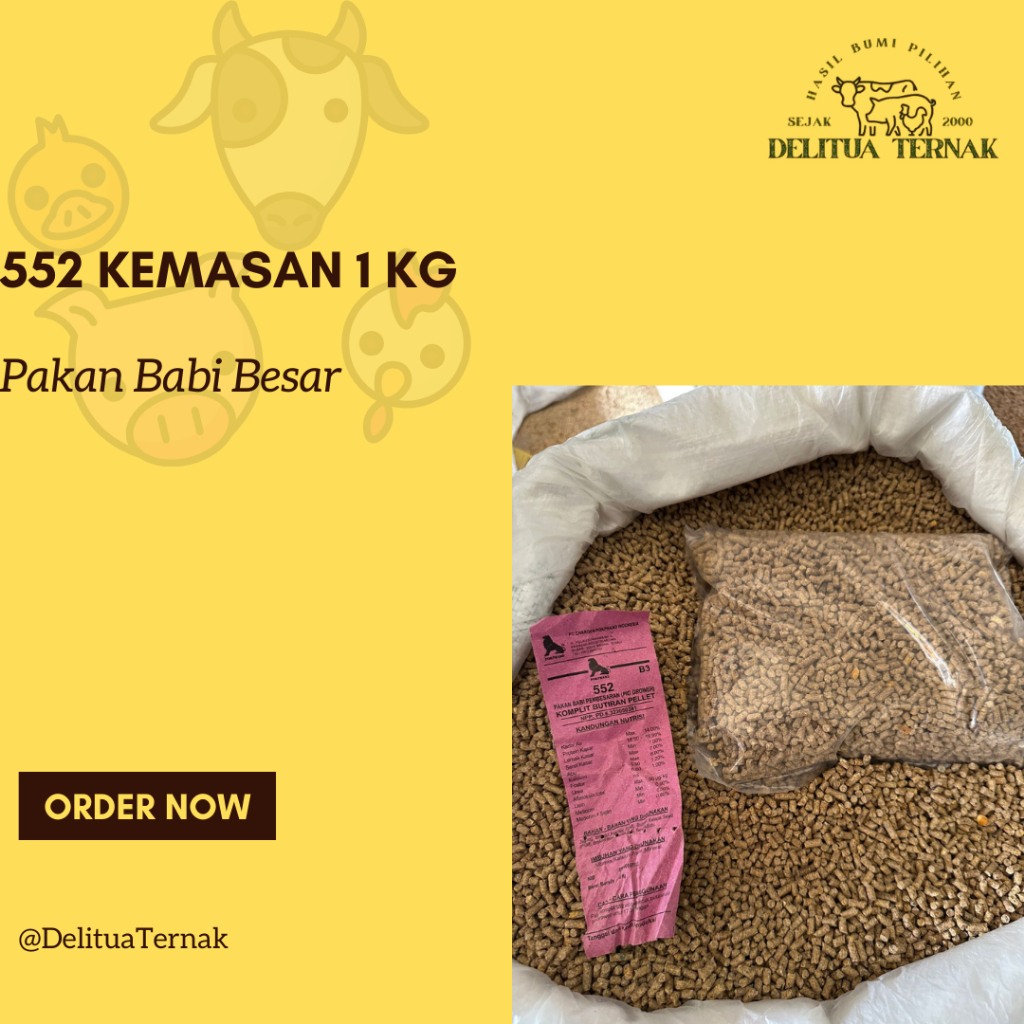 HI-GRO 552 Pakan Babi Besar Per 1Kg