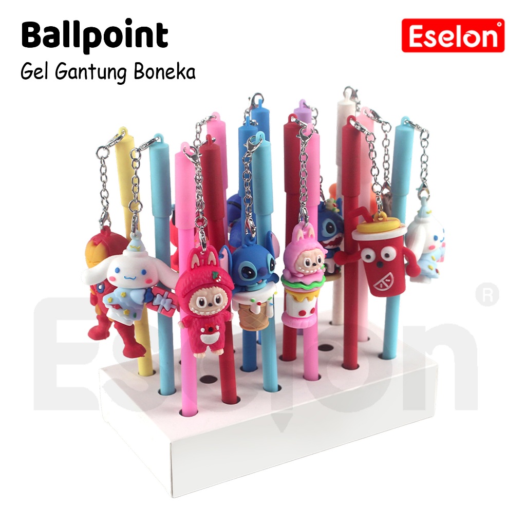 

1buah Pulpen Gantung Rantai Boneka BESAR / Pulpen Gel Gantung Fancy