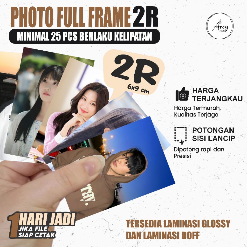 Cetak Polaroid 2R Full Frame Full Gambar