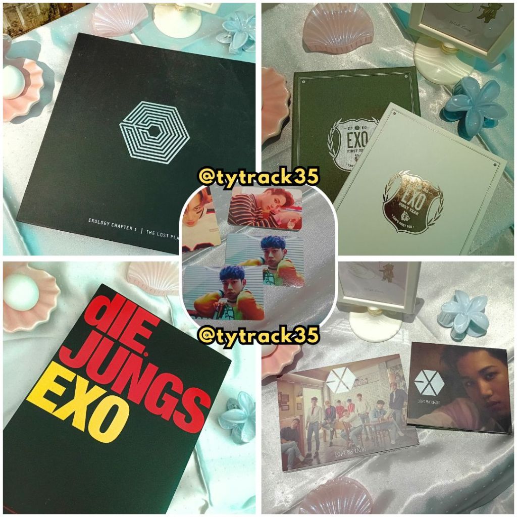 EXO STUFF JADUL [PRELOVED] LOST PLANET/1ST BOX/DIE JUNGS PHOTOBOOK/ALBUM + PC LOVE ME RIGHT JP