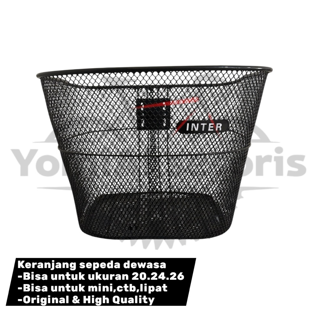 Keranjang sepeda mini dewasa ukuran 20,24,26