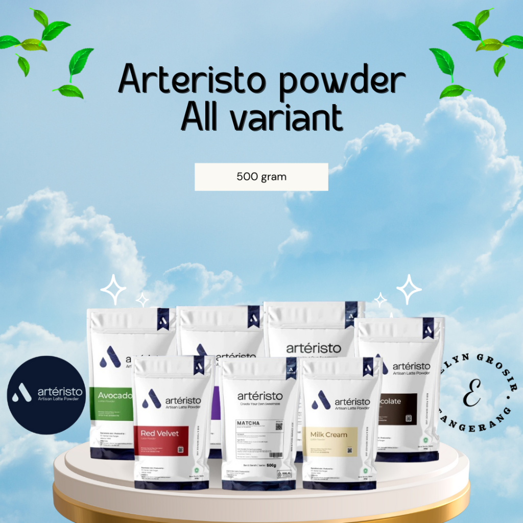 

ARTERISTO PREMIUM POWDER DRINK 500GR - NO SUGAR - ARTERISTO POWDER ALL VARIANT - CHOCOLATE