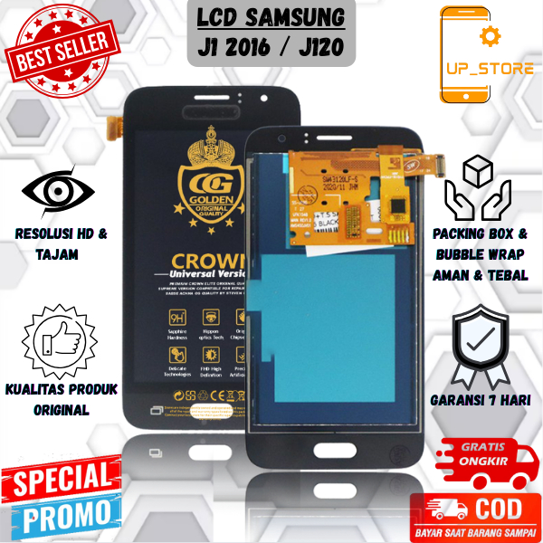 LCD SAMSUNG GALAXY J120 / LCD + TOUCHSCREEN SAMSUNG GALAXY J120 / J1 2016 ORIGINAL FULLSET COMPLETE