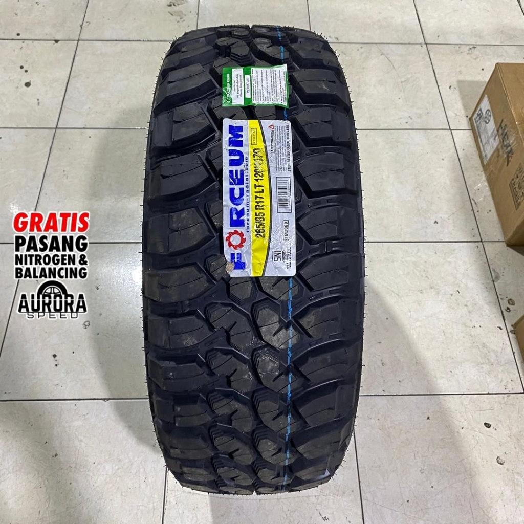 Ban mobil offroad ring 17 Forceum M/T 08 PLUS 265/65 R17 ban standar Pajero Fortuner