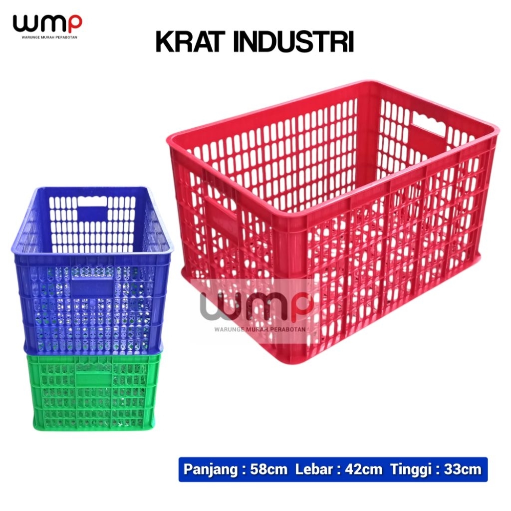 WMP Krat Industri 80 Liter - Keranjang Serbaguna / Krat Multifungsi / Krat Industri 80L / Keranjang 