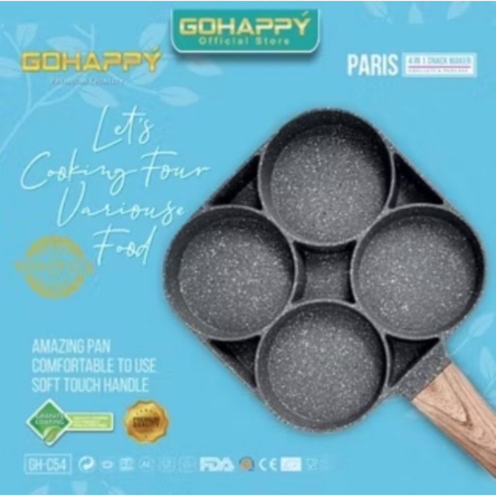 Gohappy Omlete Pan 4 lubang